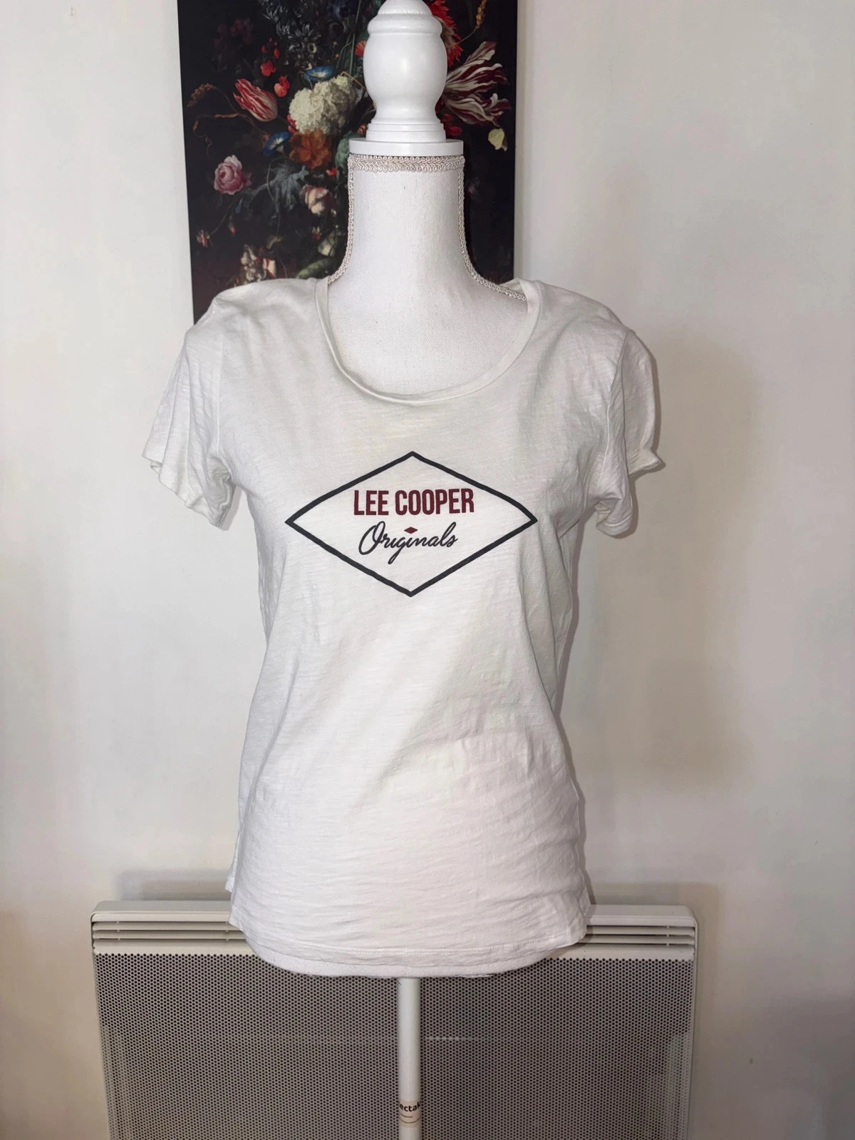 T-shirt à manches courtes blanc Lee Cooper taille M / 38